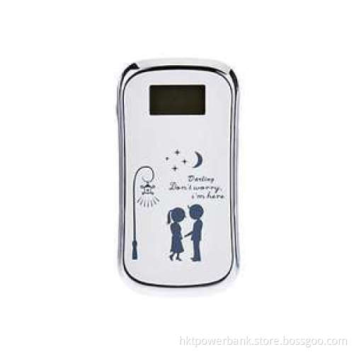 Couple Set 7800mAh Portable Power Bank for Mobile Devices White